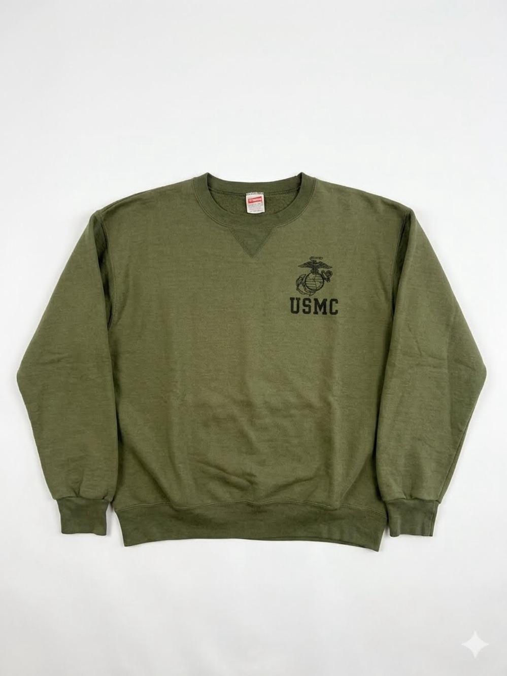Vintage 90s Soffe USMC Military PT Crewneck Sweatshirt Large Made in USA